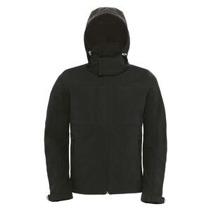 B&C Mens  Softshell Breathable, Waterproof, Windproof Jacket Fleece Lining / Bla